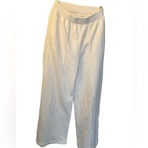 Aritzia Cream Relaxed Trousers